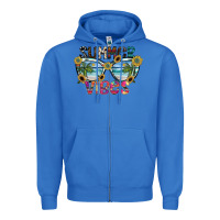 True Royal summer vibes Zipper Hoodie - SublimationCraftShop