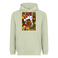 Matcha Christmas horse Heavyweight Hoodie - Artiststas