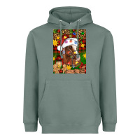 Sage Christmas horse Heavyweight Hoodie - Artiststas