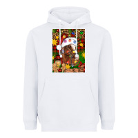 White Christmas horse Heavyweight Hoodie - Artiststas
