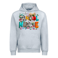 Heather Grey school nurse Urban Hoodie - NancyCooperArtShop