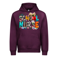 Mauve Wine school nurse Urban Hoodie - NancyCooperArtShop