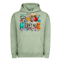 Pigment Oil Green school nurse Urban Hoodie - NancyCooperArtShop