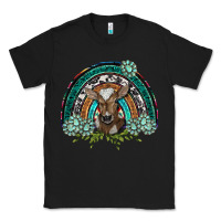 Black turquoise gemstones brown baby cow  rainbow Classic Tee - BarkalooDesign