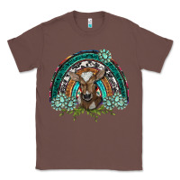 Chestnut turquoise gemstones brown baby cow  rainbow Classic Tee - BarkalooDesign