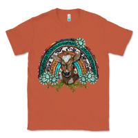 Copper turquoise gemstones brown baby cow  rainbow Classic Tee - BarkalooDesign