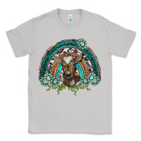 Moon Dust turquoise gemstones brown baby cow  rainbow Classic Tee - BarkalooDesign