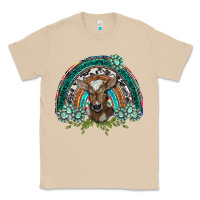 Mushroom turquoise gemstones brown baby cow  rainbow Classic Tee - BarkalooDesign