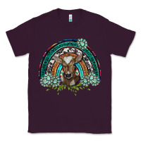 Plum turquoise gemstones brown baby cow  rainbow Classic Tee - BarkalooDesign