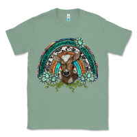 Sage turquoise gemstones brown baby cow  rainbow Classic Tee - BarkalooDesign