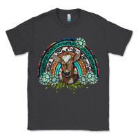 Smoke turquoise gemstones brown baby cow  rainbow Classic Tee - BarkalooDesign