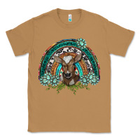 Toasted Coconut turquoise gemstones brown baby cow  rainbow Classic Tee - BarkalooDesign