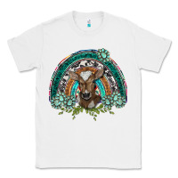 White turquoise gemstones brown baby cow  rainbow Classic Tee - BarkalooDesign