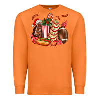 Carrot Christmas tree cake American football  ball and hot dogs ado Premium Sweatshirt - AdoDesignShop