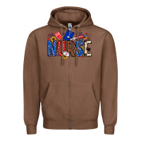 Chestnut American Nurse Zipper Hoodie - Neo Western