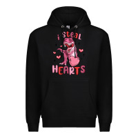 Black i steal hearts Premium Hoodie - MaliasSmallBusiness