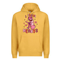 Mustard i steal hearts Premium Hoodie - MaliasSmallBusiness