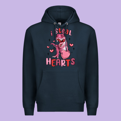 I Steal Hearts Premium Hoodie Designed By Maliassmallbusiness