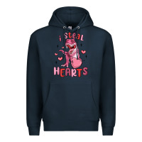Navy i steal hearts Premium Hoodie - MaliasSmallBusiness