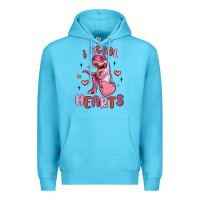 Ocean Blue i steal hearts Premium Hoodie - MaliasSmallBusiness