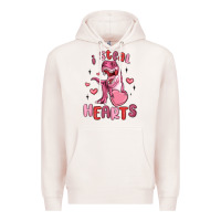 Pale Pink i steal hearts Premium Hoodie - MaliasSmallBusiness
