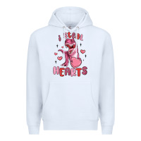 White i steal hearts Premium Hoodie - MaliasSmallBusiness