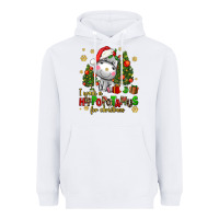 White i want a hippopotamus for christmas Heavyweight Hoodie - AdoDesignShop