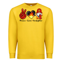 Lemon peace love firefighter Premium Sweatshirt - Artiststas