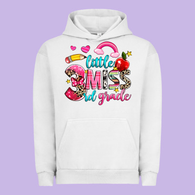 Little Miss Third Grade Urban Hoodie Designed By Nancycooperartshop