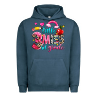 Pigment Midnight Navy little miss third grade Urban Hoodie - NancyCooperArtShop