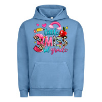 Pigment Pebble Blue little miss third grade Urban Hoodie - NancyCooperArtShop