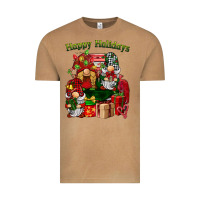 Vintage Camel happy holidays gnomes truck Vintage Tee - BarkalooDesign
