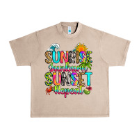 French Oak sunrise sunburn sunset repeat Urban Heavy Tee - RanaPortraitStore