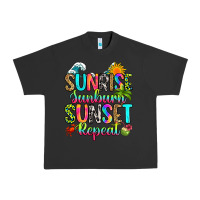 Pigment Black sunrise sunburn sunset repeat Urban Heavy Tee - RanaPortraitStore
