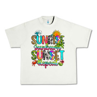 Pistachio sunrise sunburn sunset repeat Urban Heavy Tee - RanaPortraitStore