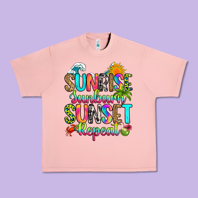 Urban Heavy Tee sunrise sunburn sunset repeat