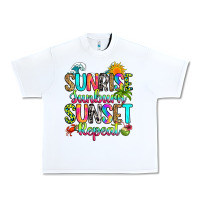 White sunrise sunburn sunset repeat Urban Heavy Tee - RanaPortraitStore