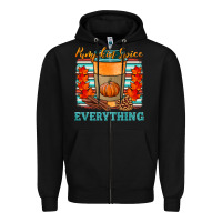 Black pumpkin spice everything Zipper Hoodie - HRA Design Shop