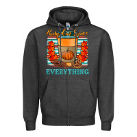 Charcoal Heather pumpkin spice everything Zipper Hoodie - HRA Design Shop