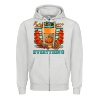 Dove Grey pumpkin spice everything Zipper Hoodie - HRA Design Shop