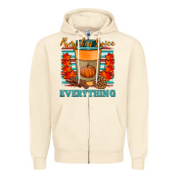 Sandshell pumpkin spice everything Zipper Hoodie - HRA Design Shop