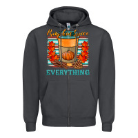Smoke pumpkin spice everything Zipper Hoodie - HRA Design Shop