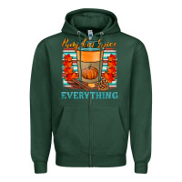 Sports Green pumpkin spice everything Zipper Hoodie - HRA Design Shop