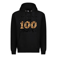 Black its been a wild 100 days Premium Hoodie - MaliasSmallBusiness