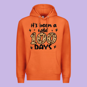 Its Been A Wild 100 Days Premium Hoodie Designed By Maliassmallbusiness