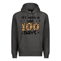 Charcoal Heather its been a wild 100 days Premium Hoodie - MaliasSmallBusiness