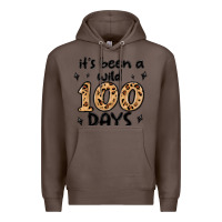 Coffee its been a wild 100 days Premium Hoodie - MaliasSmallBusiness