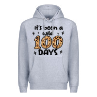 Heather Grey its been a wild 100 days Premium Hoodie - MaliasSmallBusiness