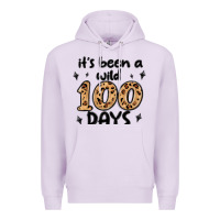 Lilac its been a wild 100 days Premium Hoodie - MaliasSmallBusiness