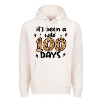 Pale Pink its been a wild 100 days Premium Hoodie - MaliasSmallBusiness